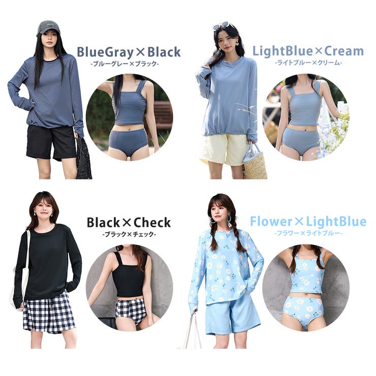 水着体型カバー タンキニ ノンワイヤー | teddyshop | 詳細画像17 