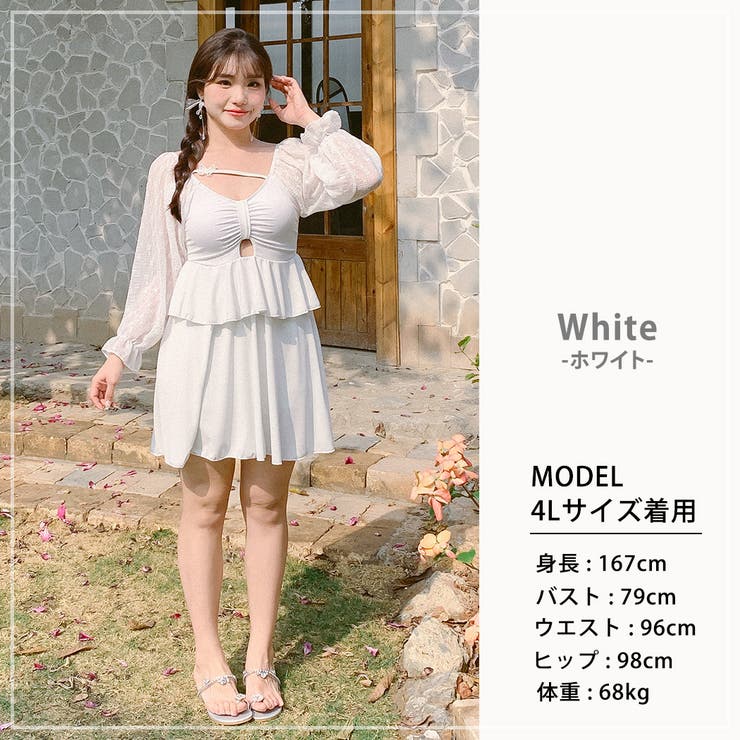 ぽっちゃり ワンピース 体型カバー水着 | teddyshop | 詳細画像11 