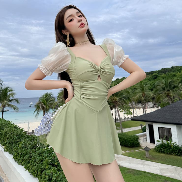 水着体型カバー ワンピース レディース | teddyshop | 詳細画像15 