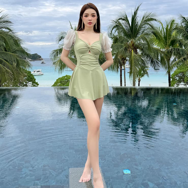 水着体型カバー ワンピース レディース | teddyshop | 詳細画像17 