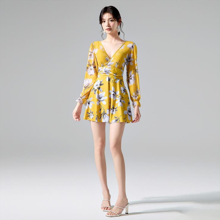 ワンピース水着 体型カバー 花柄 | teddyshop | 詳細画像11 