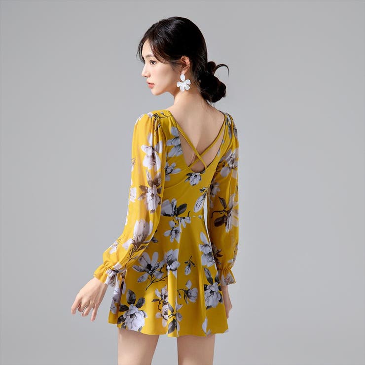 ワンピース水着 体型カバー 花柄 | teddyshop | 詳細画像17 