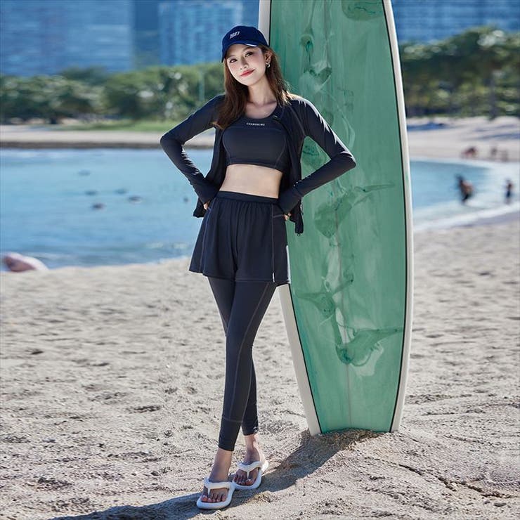 フィットネス水着 大きいサイズ 体型カバー | teddyshop | 詳細画像11 