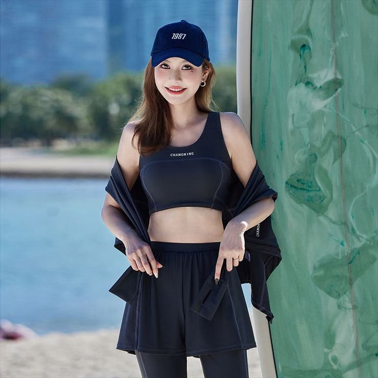 フィットネス水着 大きいサイズ 体型カバー | teddyshop | 詳細画像12 