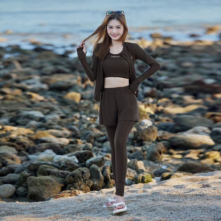 フィットネス水着 大きいサイズ 体型カバー | teddyshop | 詳細画像22 