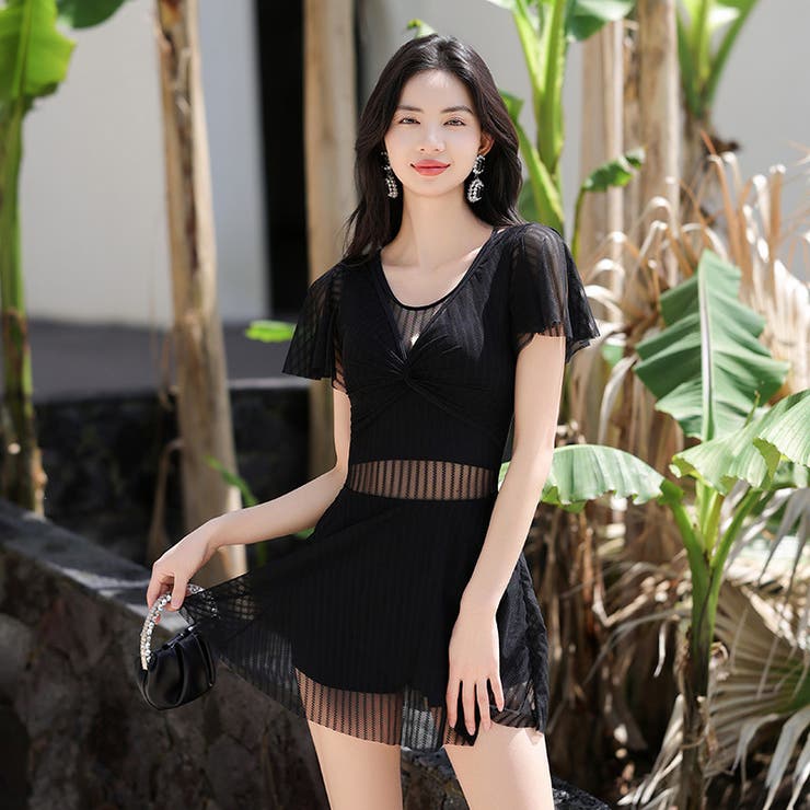 水着体型カバー ワンピース ストライプ | teddyshop | 詳細画像13 