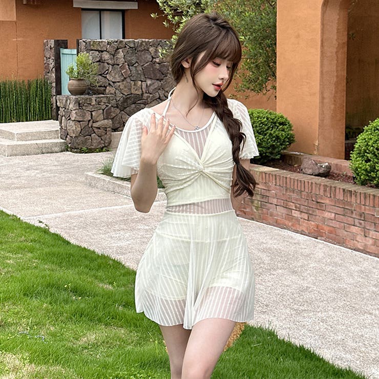 水着体型カバー ワンピース ストライプ | teddyshop | 詳細画像25 