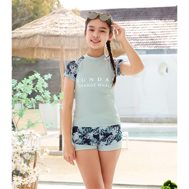 M me eme／Dot tulle ribbon bi-color swimwear (eme10342