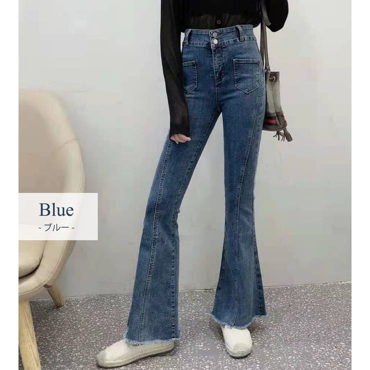 フレアデニム 春 ハイウエスト | teddyshop | 詳細画像4 