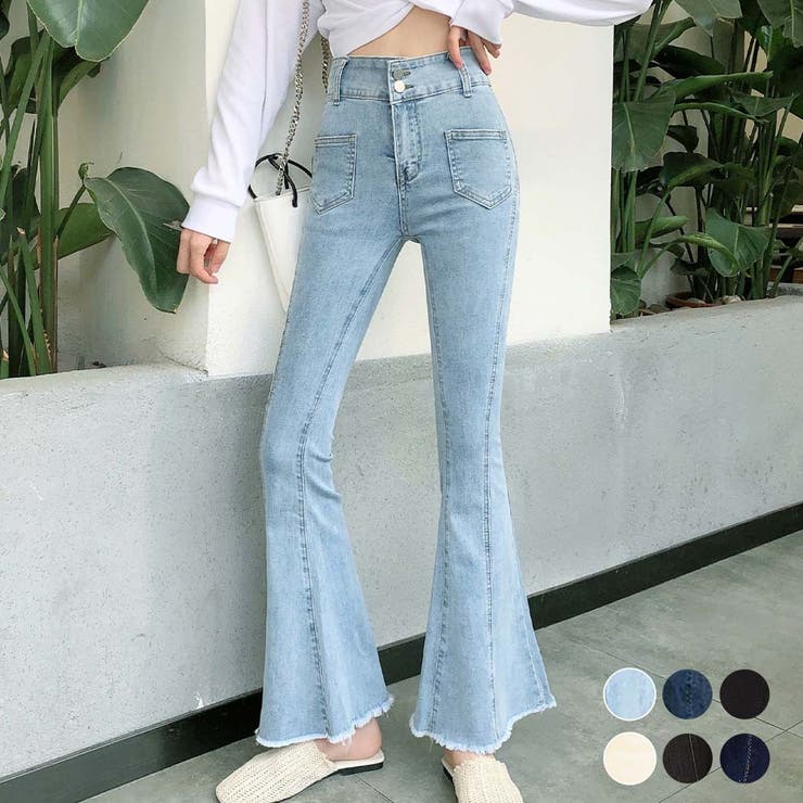 フレアデニム 春 ハイウエスト | teddyshop | 詳細画像1 