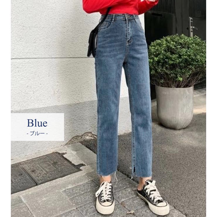 デニムパンツ レディース ロング丈 | teddyshop | 詳細画像3 