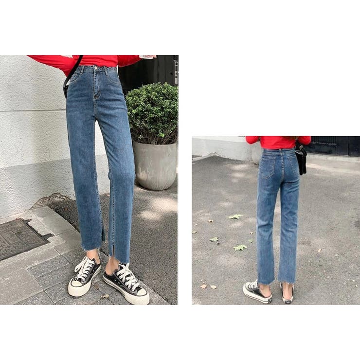 デニムパンツ レディース ロング丈 | teddyshop | 詳細画像6 