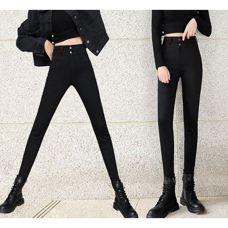 ハイウエストスキニーパンツ デニム スリム | teddyshop | 詳細画像9 