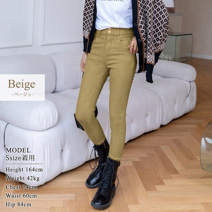 裏起毛デニム スキニー ジーンズ | teddyshop | 詳細画像7 