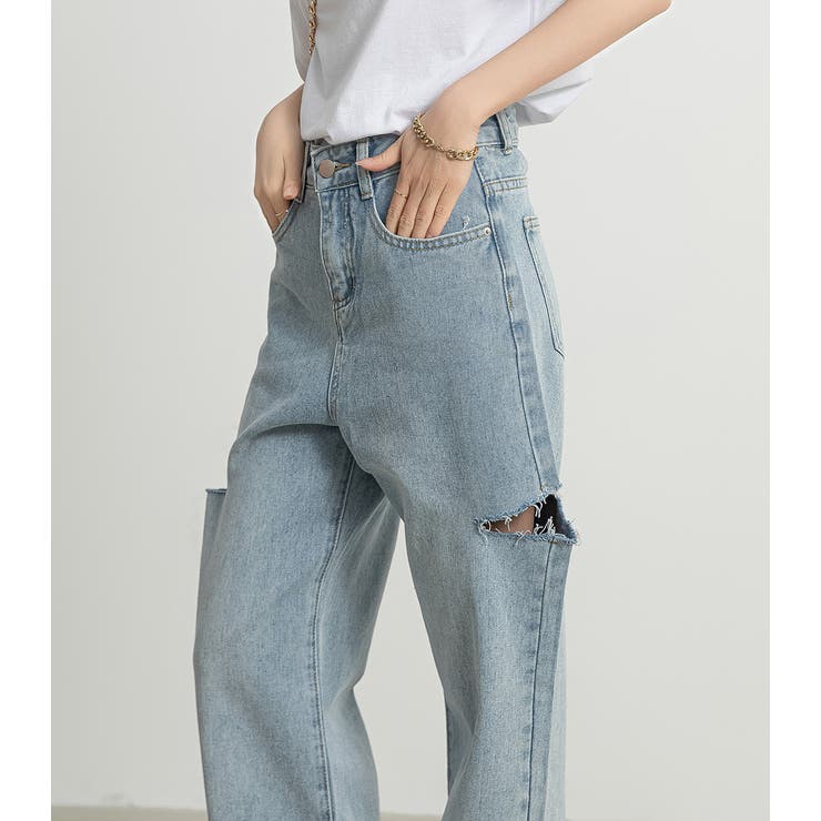 ダメージデニム パンツ ボトムス | teddyshop | 詳細画像16 