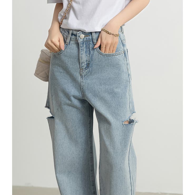 ダメージデニム パンツ ボトムス | teddyshop | 詳細画像17 