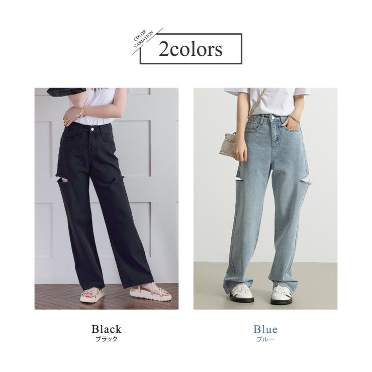 ダメージデニム パンツ ボトムス | teddyshop | 詳細画像5 