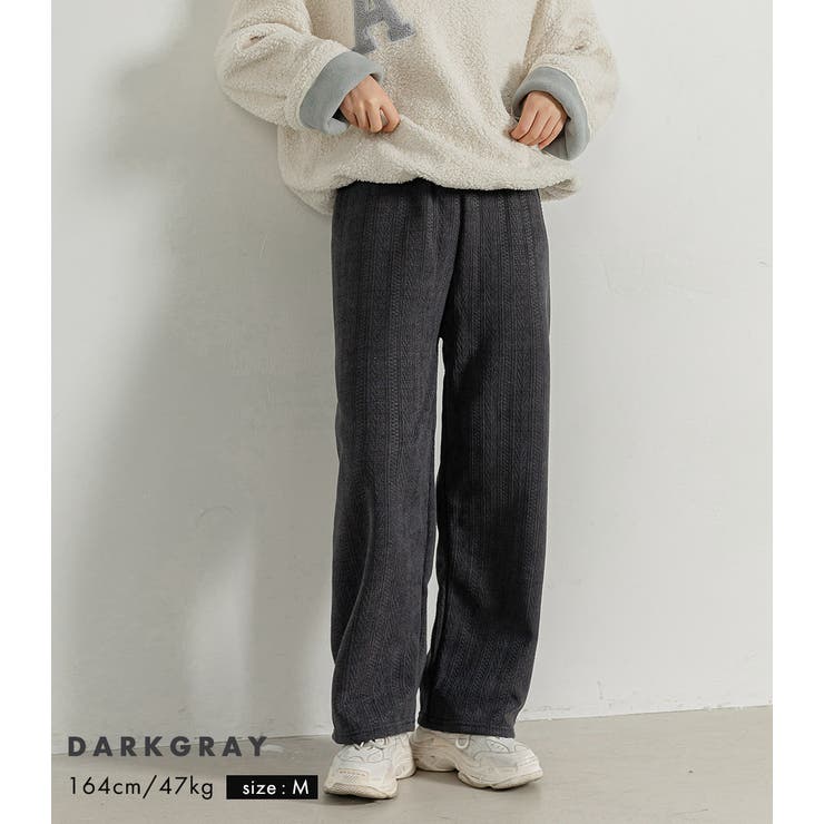 ワイドパンツ 裏起毛 ストレート | teddyshop | 詳細画像15 