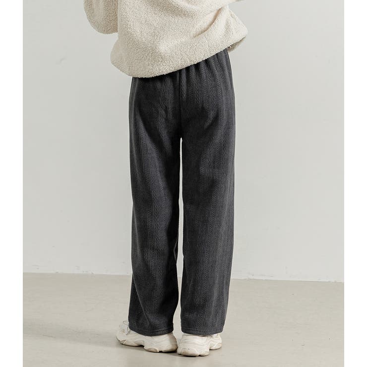 ワイドパンツ 裏起毛 ストレート | teddyshop | 詳細画像18 