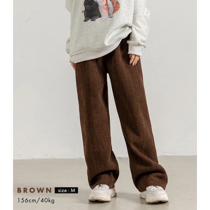 ワイドパンツ 裏起毛 ストレート | teddyshop | 詳細画像19 