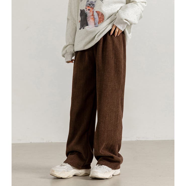 ワイドパンツ 裏起毛 ストレート | teddyshop | 詳細画像20 