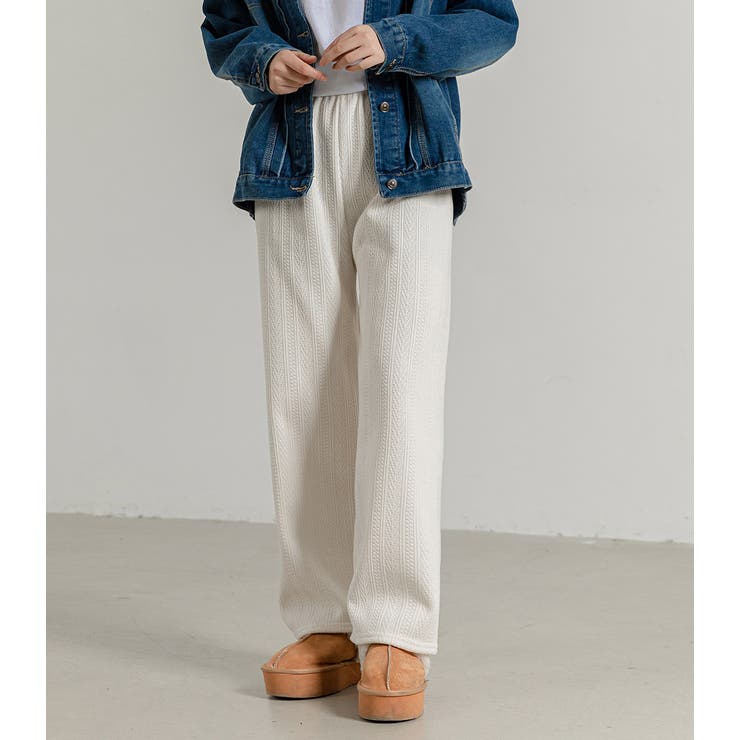 ワイドパンツ 裏起毛 ストレート | teddyshop | 詳細画像24 