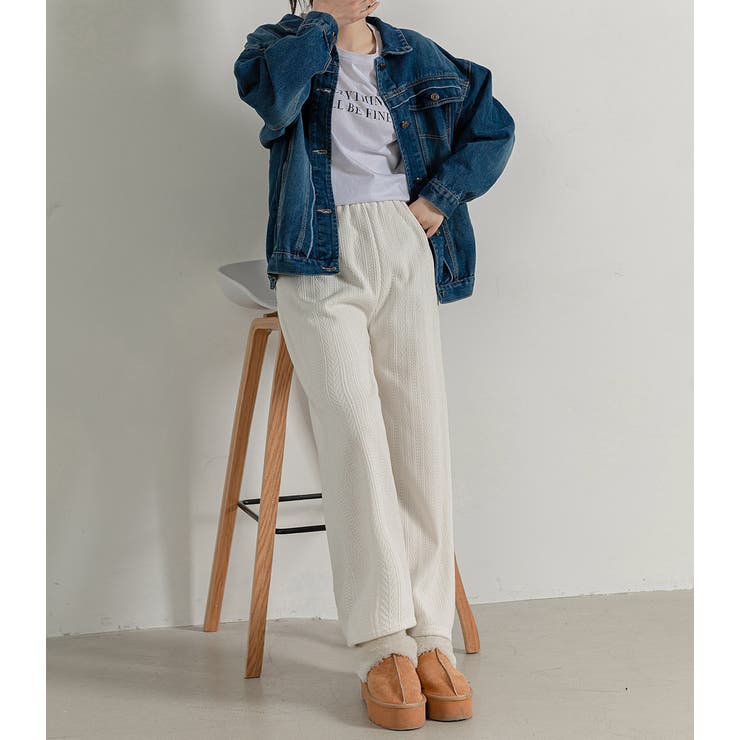ワイドパンツ 裏起毛 ストレート | teddyshop | 詳細画像25 