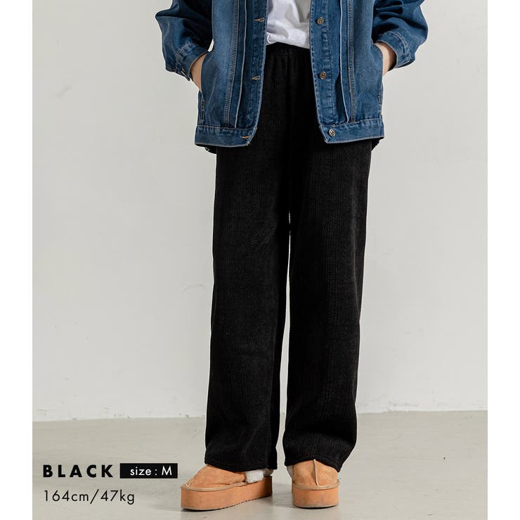 ワイドパンツ 裏起毛 ストレート | teddyshop | 詳細画像11 