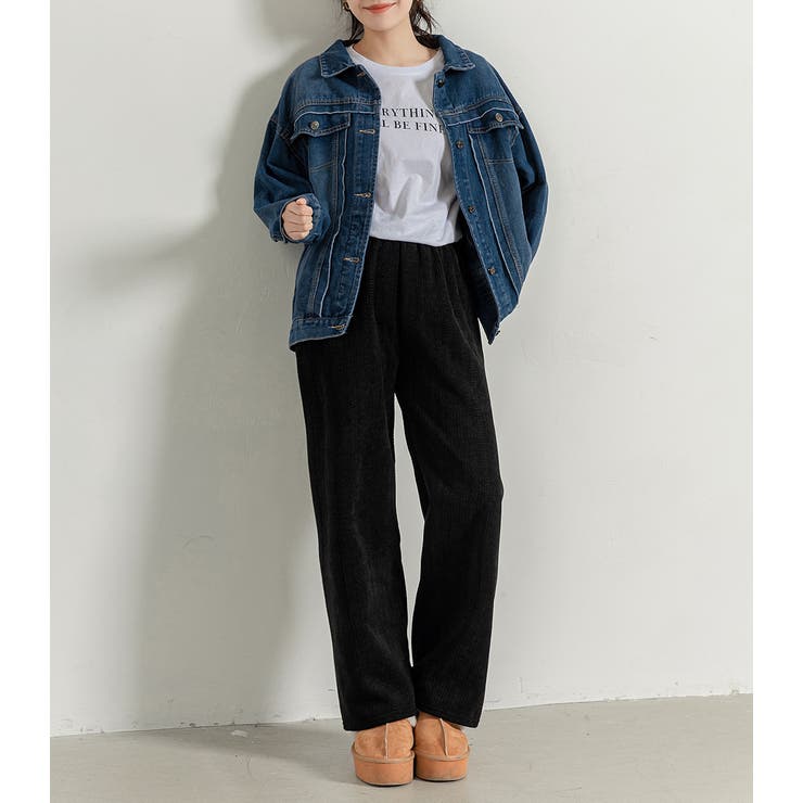 ワイドパンツ 裏起毛 ストレート | teddyshop | 詳細画像12 