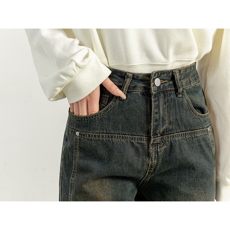 デニムパンツ ワイド ボトムス | teddyshop | 詳細画像13 