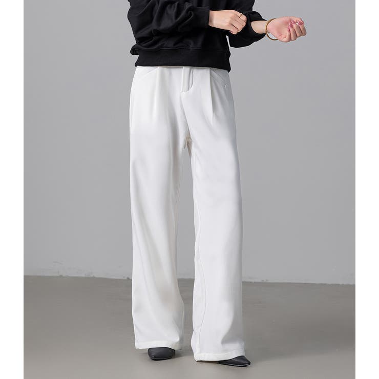 ハイウエスト タックパンツ スラックス | teddyshop | 詳細画像29 