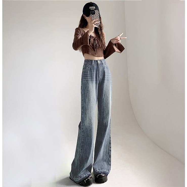 デニム フレアパンツ カットオフパンツ | teddyshop | 詳細画像21 