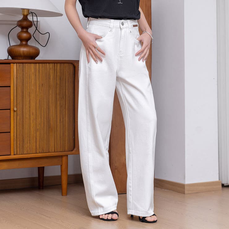 カーブデニム パンツ ワイド | teddyshop | 詳細画像28 