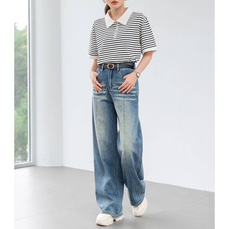 ワイド ストレート デニム | teddyshop | 詳細画像11 