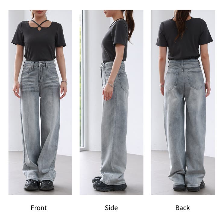 ワイド ストレート デニム | teddyshop | 詳細画像24 