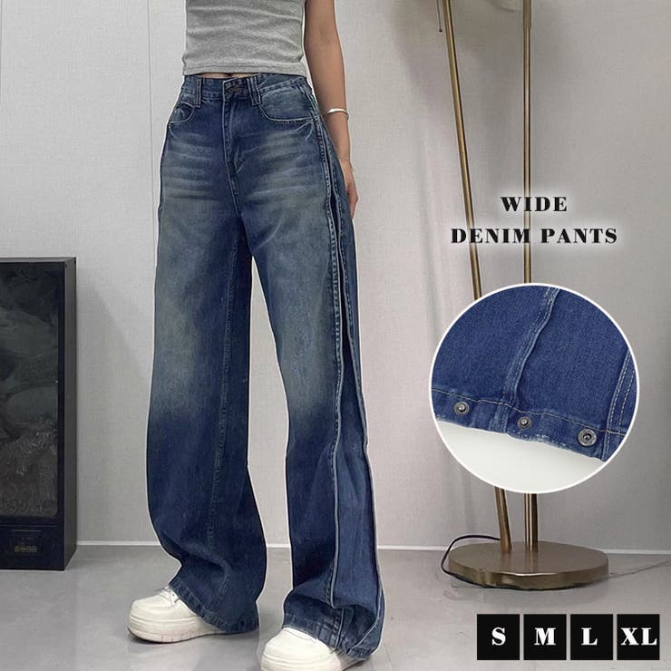 デニム パンツ ワイド | teddyshop | 詳細画像2 