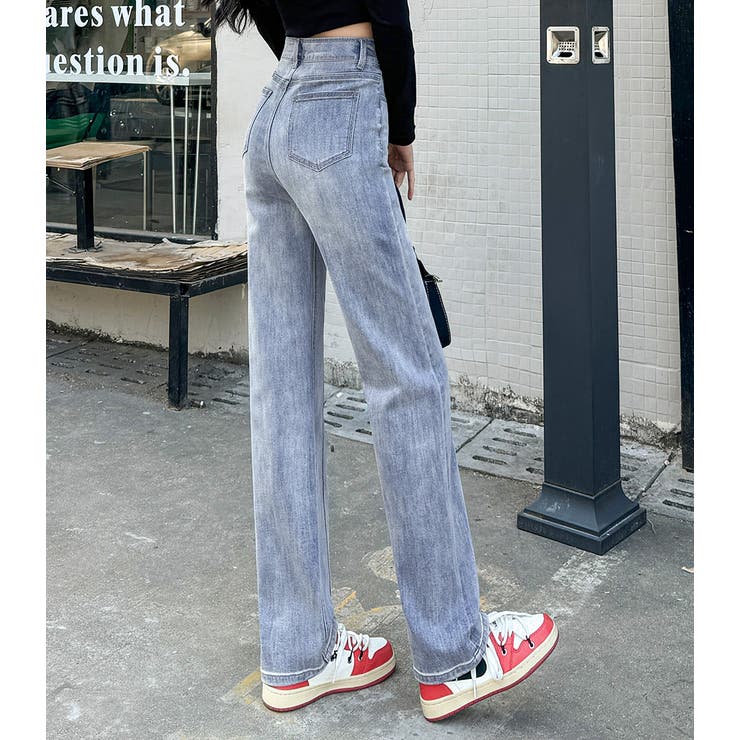 「美脚強調センター」デニム パンツ ストレート | teddyshop | 詳細画像17 