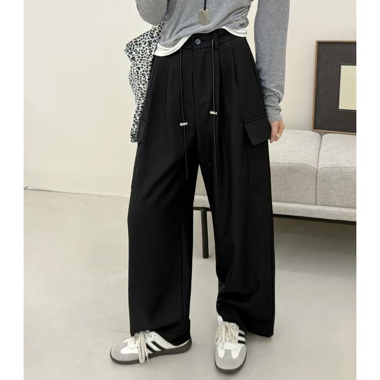 「ルーズシルエが堪らない」ワイド タック パンツ | teddyshop | 詳細画像9 