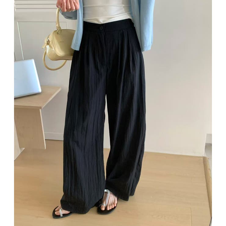 「ゆったりと気軽に穿ける」ワイドパンツ レディース 全4色 | teddyshop | 詳細画像9 