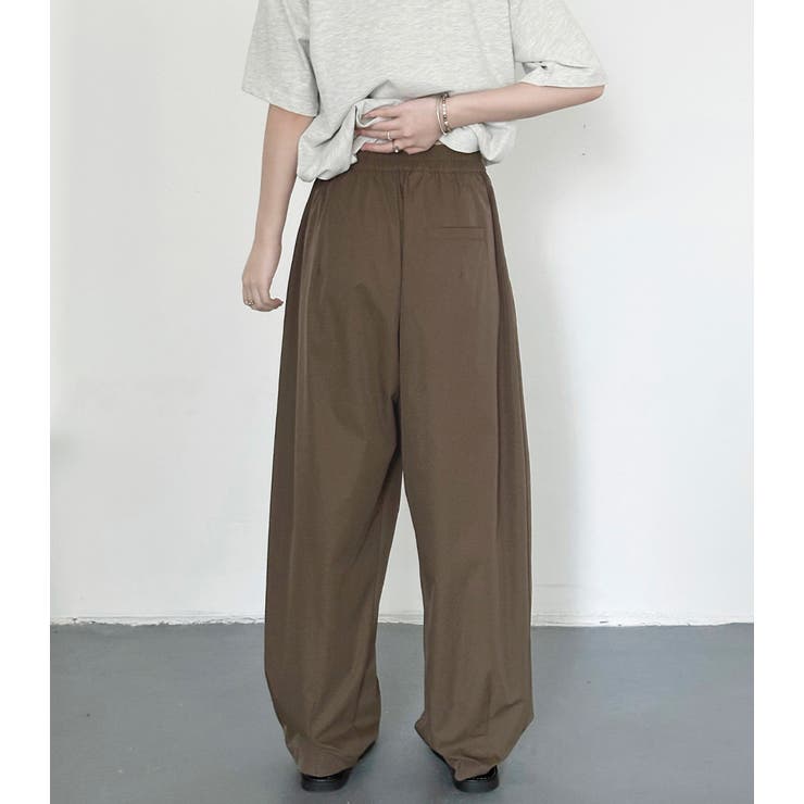 「だらしなく見せず落ち感に転換」タックパンツ バルーンパンツ レディース | teddyshop | 詳細画像21 