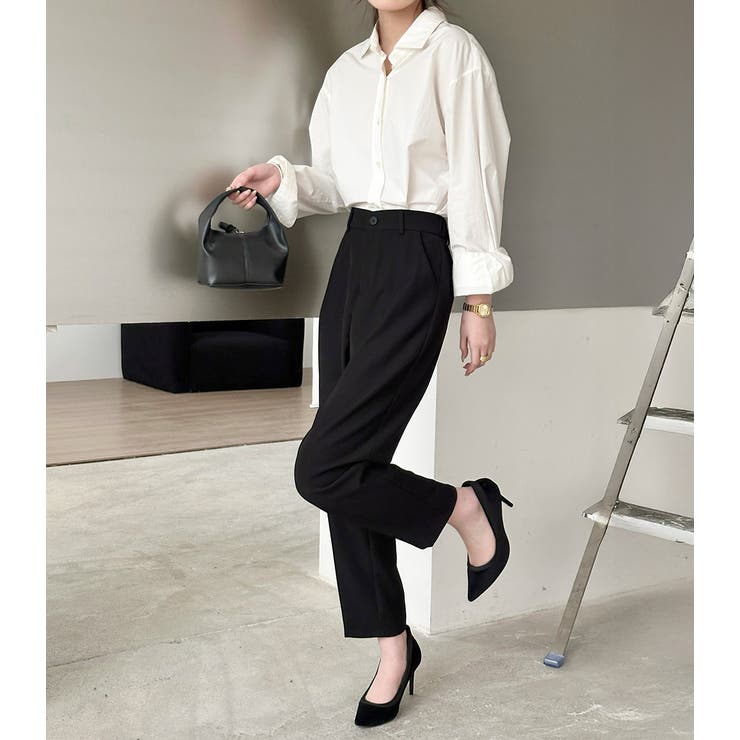 「ジャケットとも合わせやすい」テーパード パンツ ロング丈 | teddyshop | 詳細画像10 