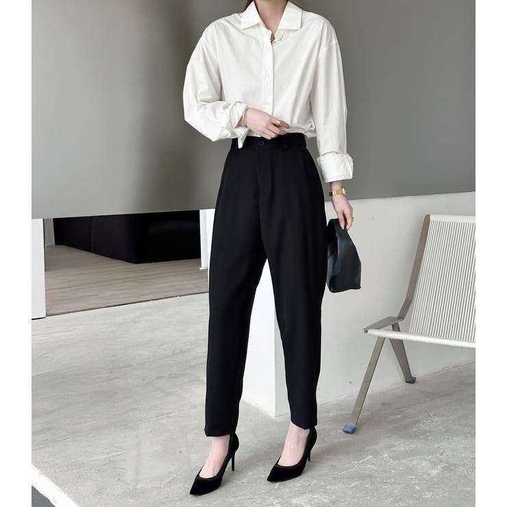 「ジャケットとも合わせやすい」テーパード パンツ ロング丈 | teddyshop | 詳細画像11 