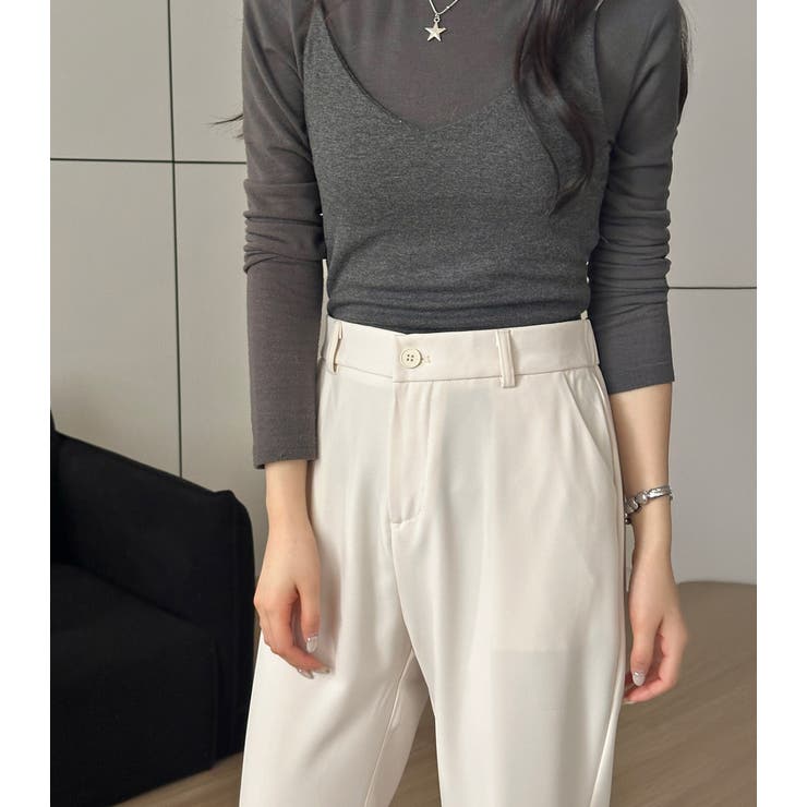 「ジャケットとも合わせやすい」テーパード パンツ ロング丈 | teddyshop | 詳細画像27 