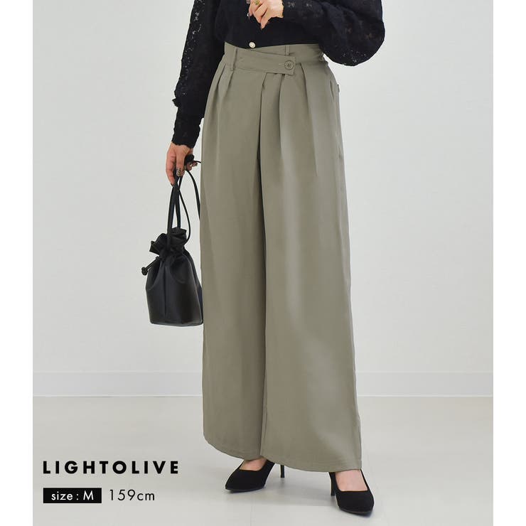 タック ワイド パンツ[品番：TY000008792]｜teddyshop（テディー