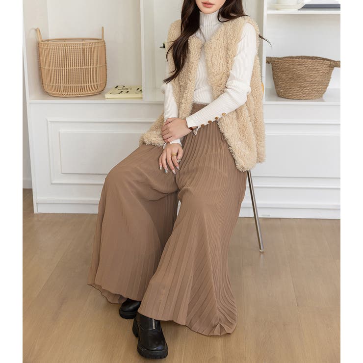 プリーツパンツ ワイド 全3色 | teddyshop | 詳細画像17 