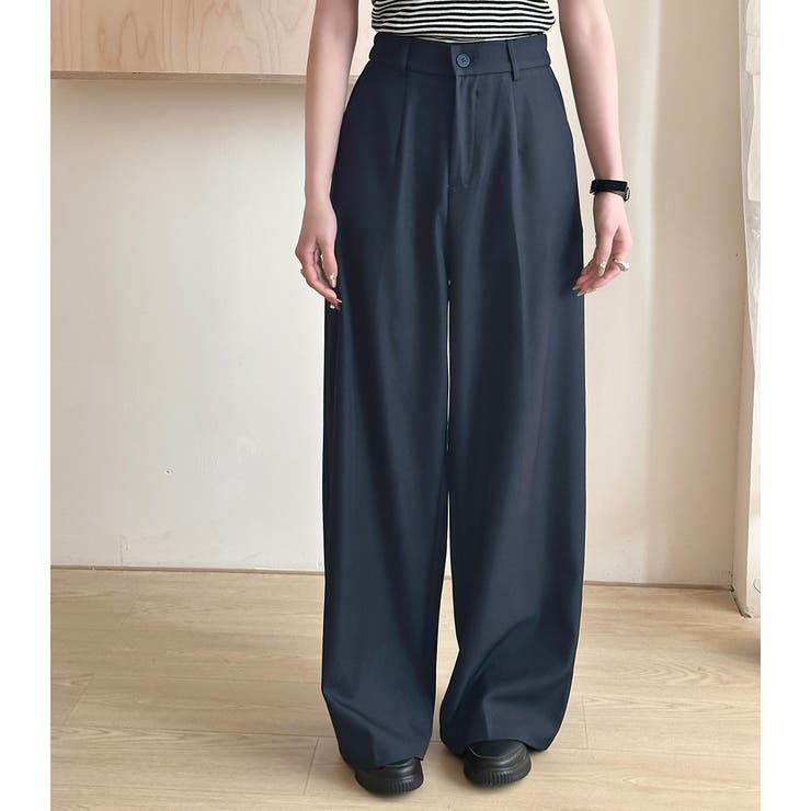 「バックゴムでウエストすっきり」ワイドパンツ レディース 全6色 | teddyshop | 詳細画像38 