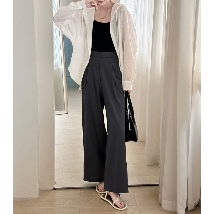 「ナチュラルな大人の色味」ワイドパンツ リネン レディース | teddyshop | 詳細画像11 