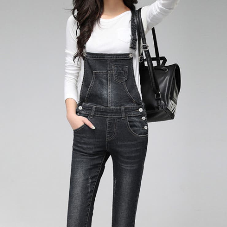 ブラック | オーバーオール レディース デニム | teddyshop