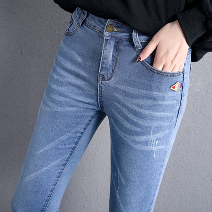 A：ライトブルー | ストレッチスキニー レディース ストレート | teddyshop