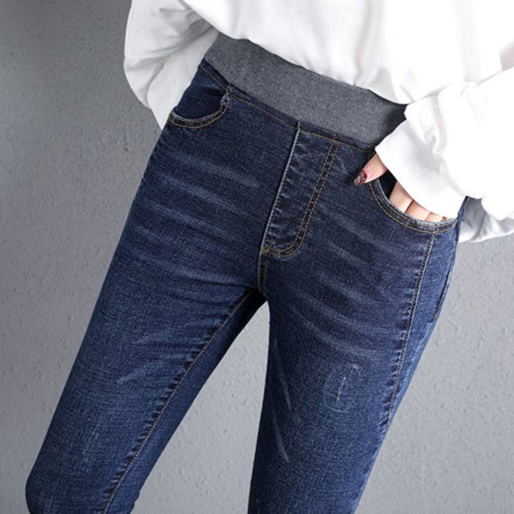 ブルー | ストレッチデニム レディース ストレート | teddyshop